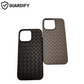iPhone 16 Pro Max Woven Black Mobile Cover + FREE Tempered Glass Protector
