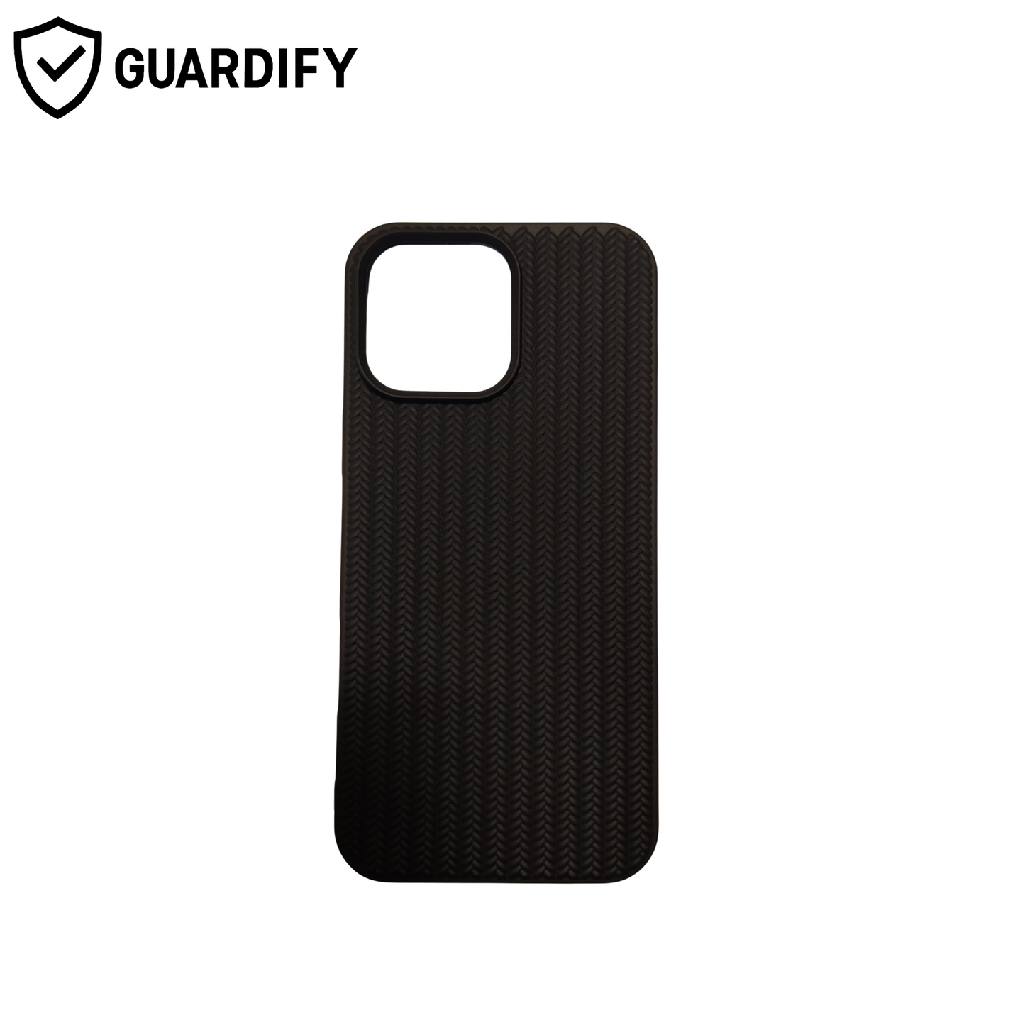 Textured black Case for iPhone 16 Pro Max – Includes FREE OG Tempered Glass